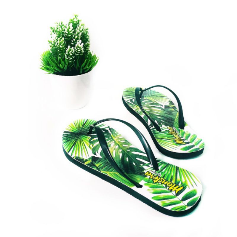 Sandal Monstera Sendal Jepit Wanita