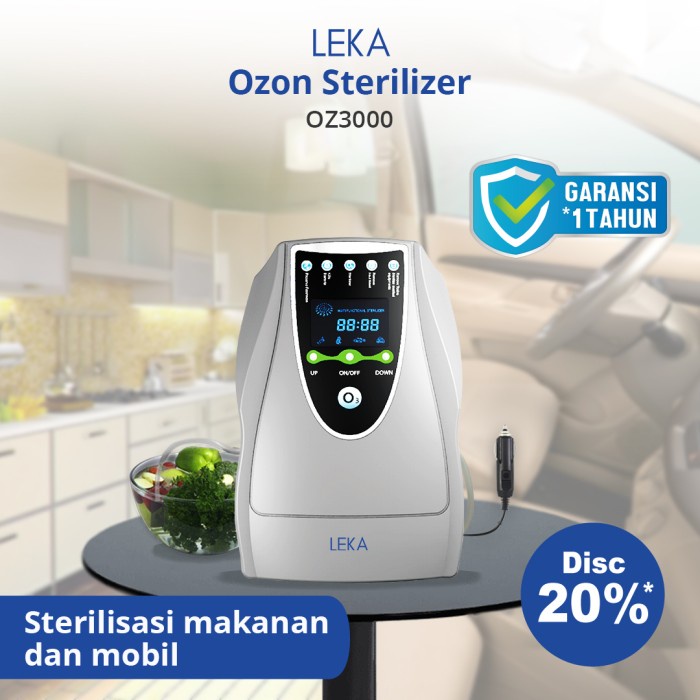 LEKA OZ3000 Food Sterilizer Ozone Fruit Vegetable Wash Cuci Buah Sayur - Hanya OZ3000