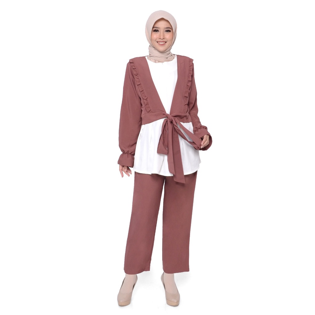 ONE SET SHAKILA IMPOR PREMIUM/SETELAN WANITA BUSUI FRIENDLY