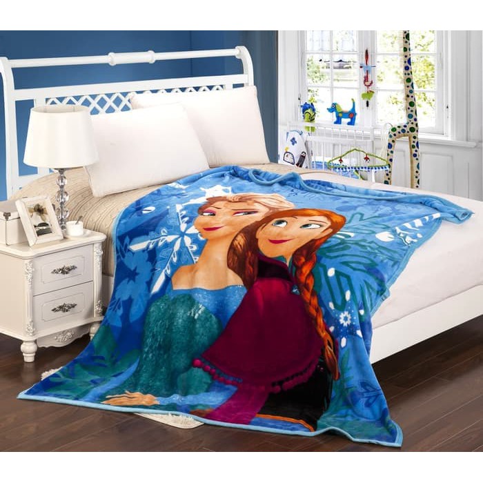 Selimut bulu anak anak motif frozen uk150x200