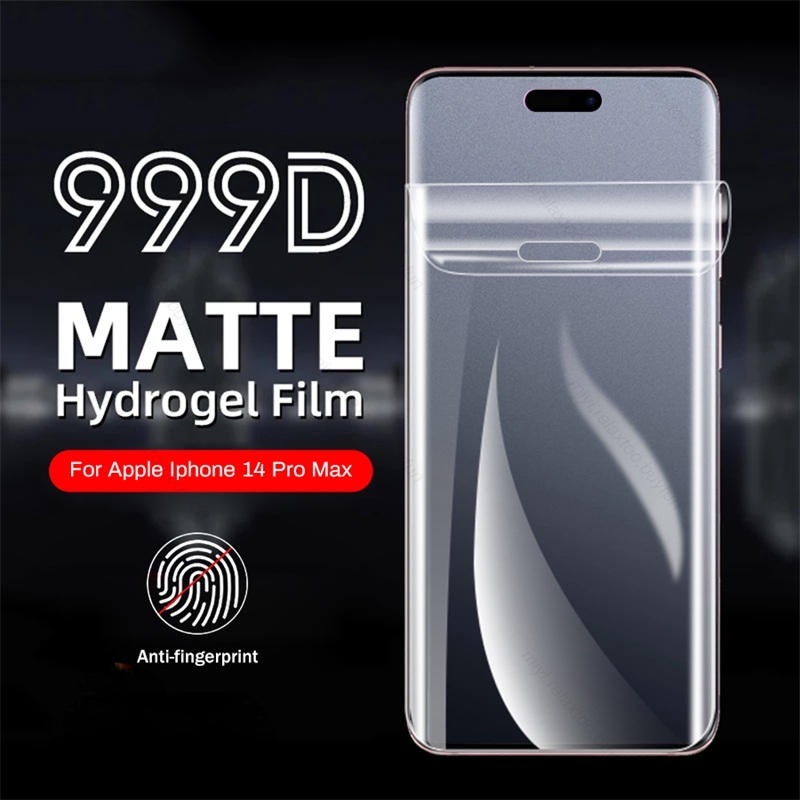 Pelindung Layar Depan Belakang Hydrogel Matte Untuk iPhone 14 13 12 Pro Max Mini 14 Plus 14 Pro 13Pro 12Pro