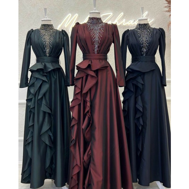 GAUN PESTA MUSLIMAH ELEGAN/ WEDDING GOWN