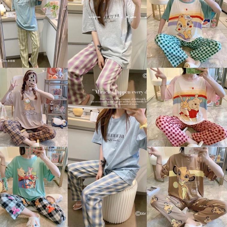 [TPS.19Au22ᵂ] (50 motif)Setelan Piyama Import Korean style One set Piyama Setelan piyama wanita over