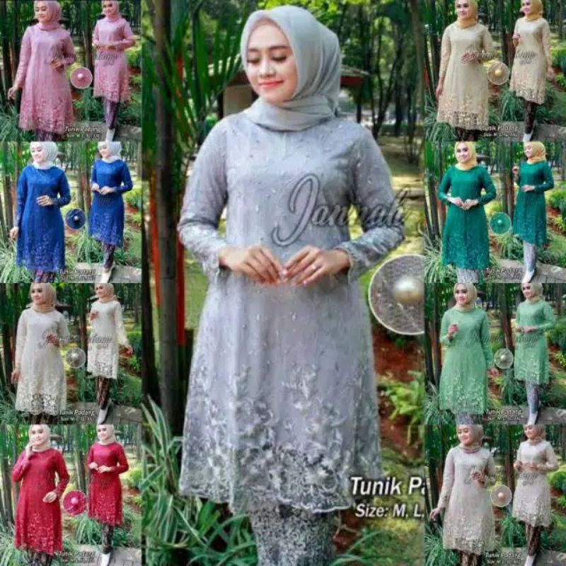 SET TUNIK PESTA // SET TUNIK WISUDA //SERAGAMAN PESTA // By jannah kebaya