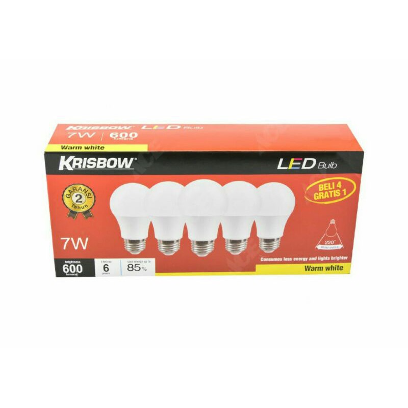 krisbow set bohlam 7watt