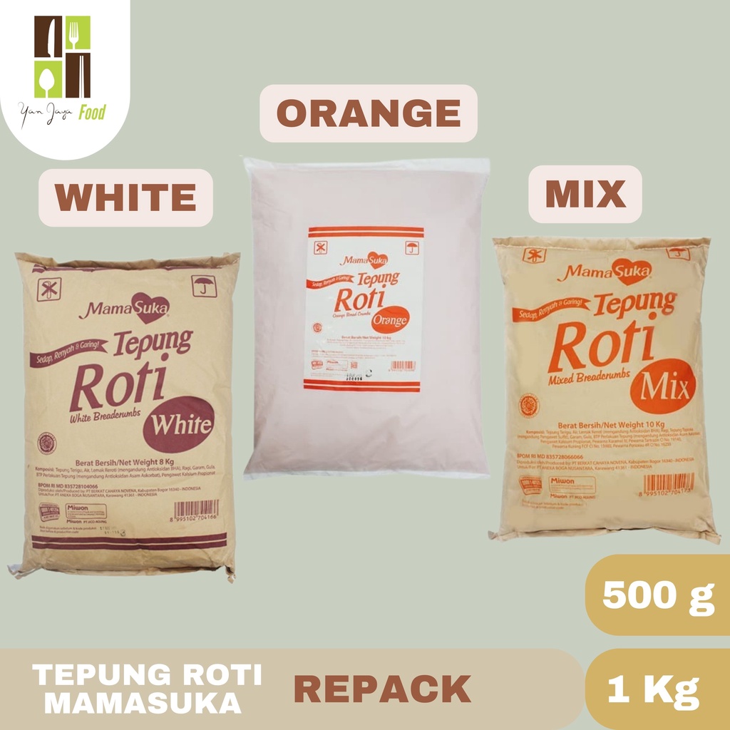 Tepung Roti Mamasuka White / Orange / Mix REPACK