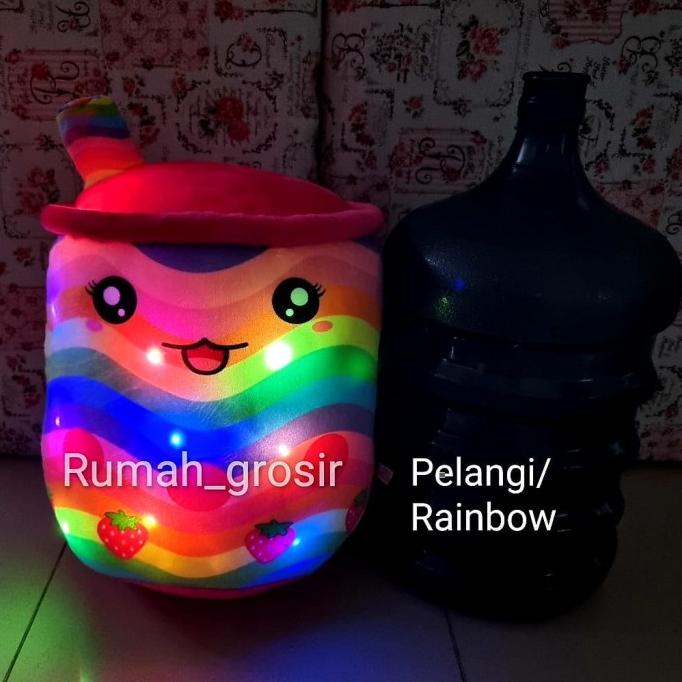 Boneka Boba LED Bubble Galaxy Rainbow Pop It Valentine Ukuran Jumbo