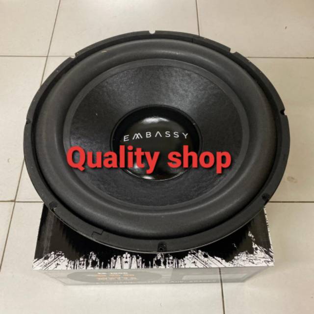 SPEAKER SUBWOOFER EMBASSY 15 INCH ES1556 DOUBLE MAGNET DAN DOUBLE COIL BARU 850 WATT