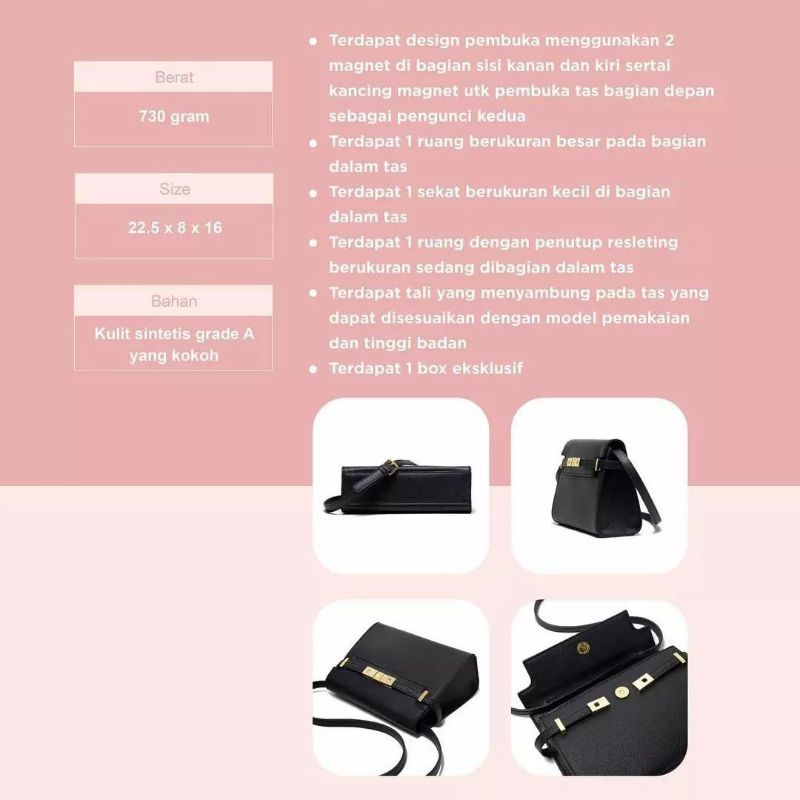 VINKA BAG JIMSHONEY TAS SELEMPANG WANITA SLINGBAG FREE EXCLUSIVE BOX