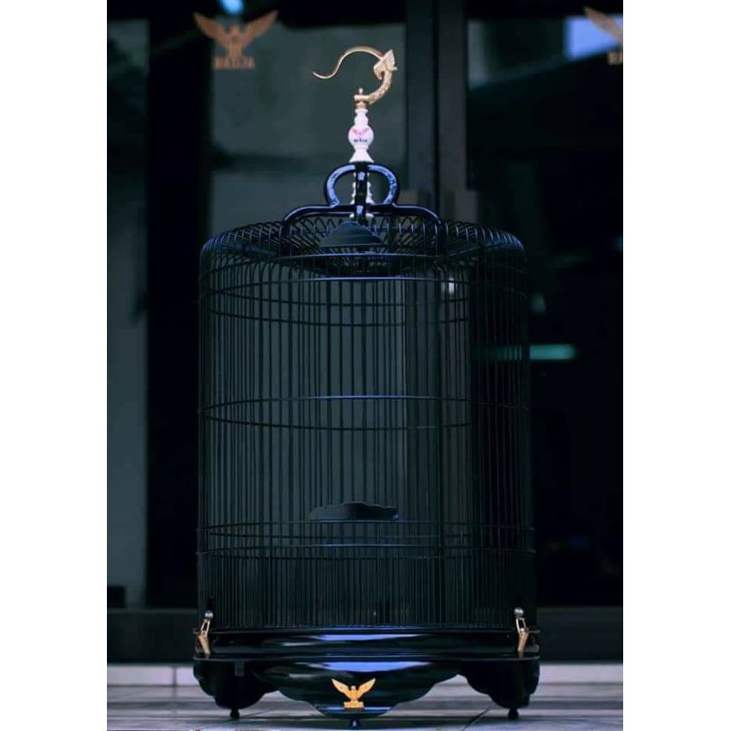 SANGKAR MURAI RADJA BLACK JADE LENGKAP FULSET DENGAN KRODONG KAOS//AKSESORIS