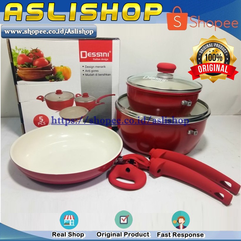 SB PANCI  SET CERAMIC PALING BAGUS  ISI 5 PC PENGGORENGAN 