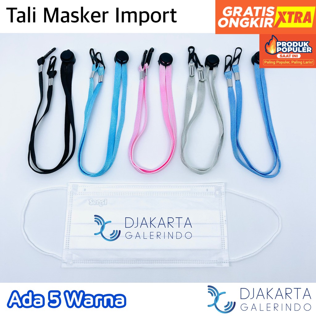 Tali Makser / Lanyard Masker / Gantungan Masker / Strap Masker / Kalung Masker Import