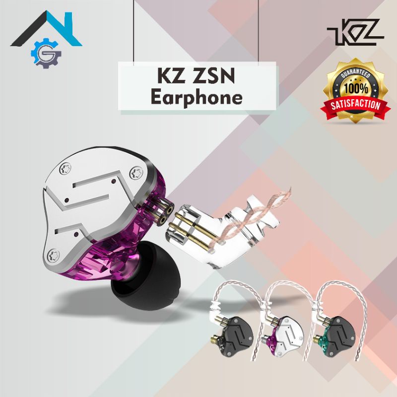 KZ ZSN Knowledge Zenith IEM In Ear KZ-ZSN Earphone 4 Balance Armature