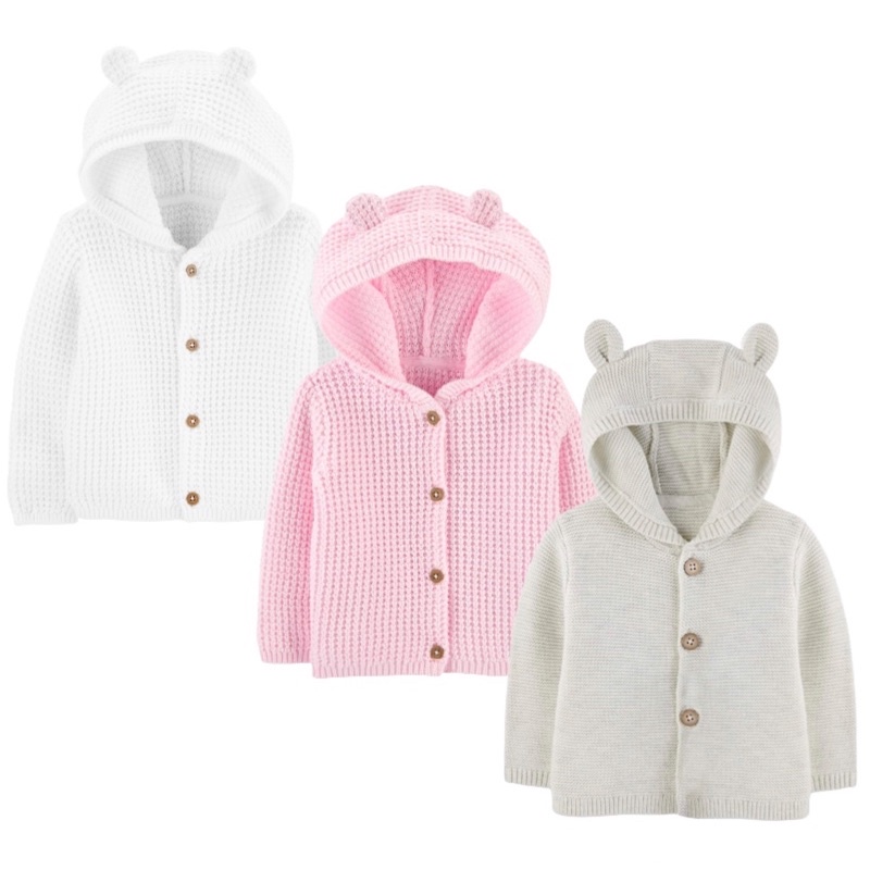 Hoodie Cardigan Bayi Perempuan Laki Laki Carters