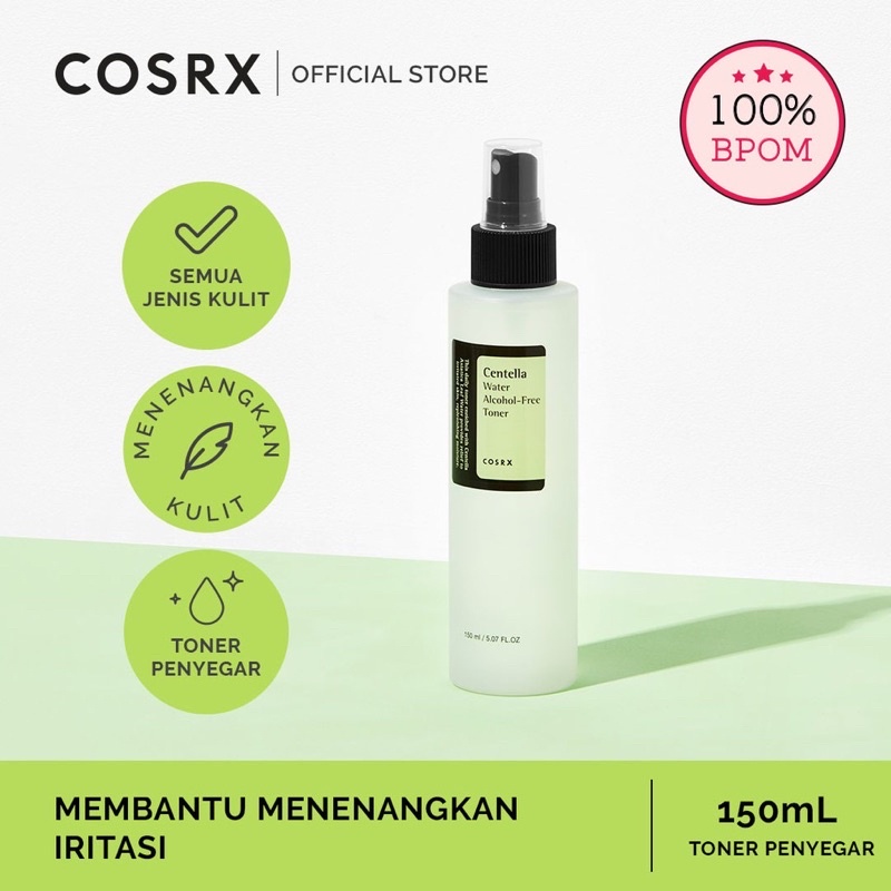 COSRX Centella Water Alcohol-Free Toner 150 ml | Toner Hidrasi dengan Centella Asiatica Hydrating Toner Face Toner Cica