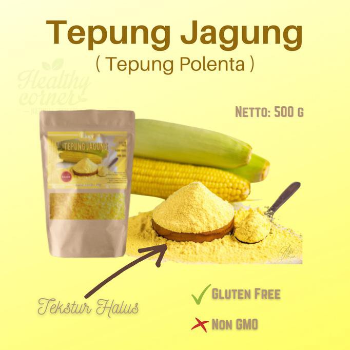 

Mugo - Tepung Jagung Polenta Corn Meal Halus Gluten Free Non GMO 500 g BOOM SALE