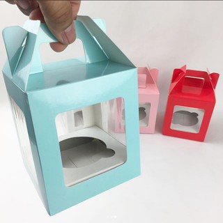 Cupcake Box satuan 10pc Local / Dus Cupcake satuan 1 pack isi 10pcs