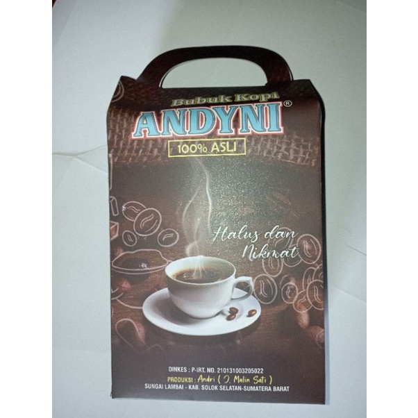 

Bubuk Kopi Andyni Kemasan Oleh Oleh | Oleh Oleh Khas Solok Selatan