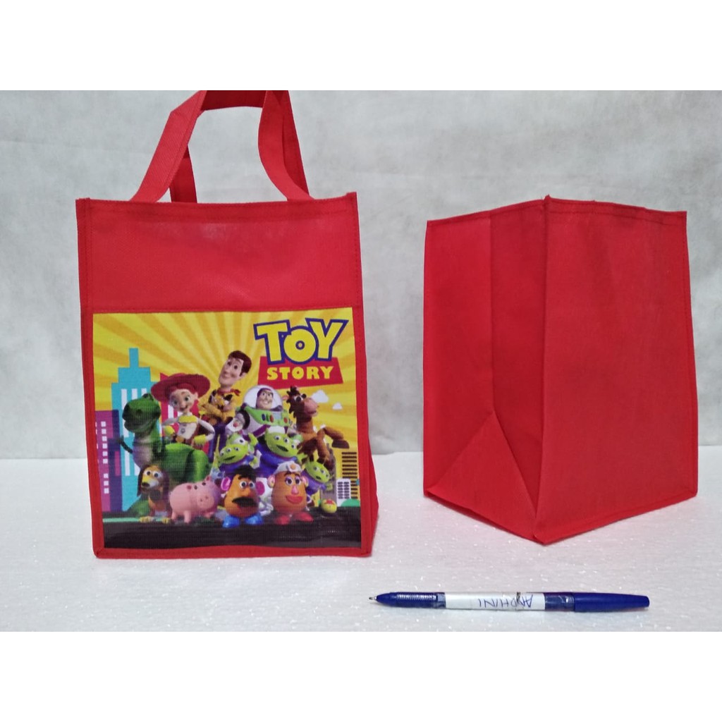 TAS SPUNBOND NK TOYS STORY Goodie bag ulang tahun anak Souvenir MURAH party ultah MURAH