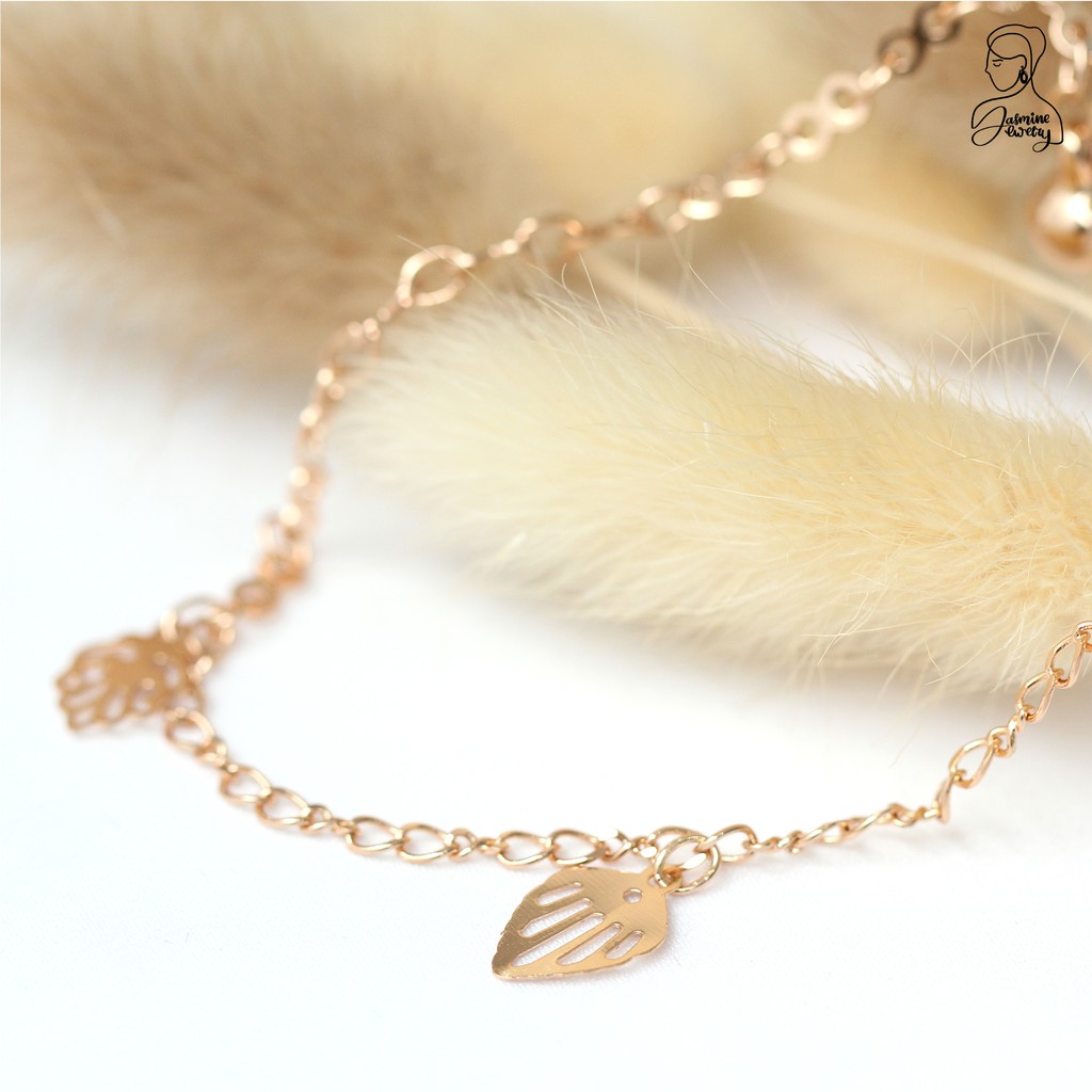 PERHIASAN XUPING IMITASI EMAS GELANG RANTAI DEWASA MOTIF JURAI XUPING