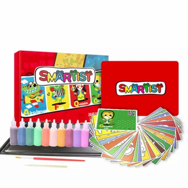 

Mainan Anak SMARTIST Sand Art Painting Gift Box Set isi 26gambar Berkualitas