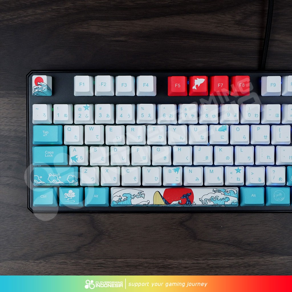 Keycaps Coral Sea Japanese PBT - Mechanical Gaming Keyboard Custom