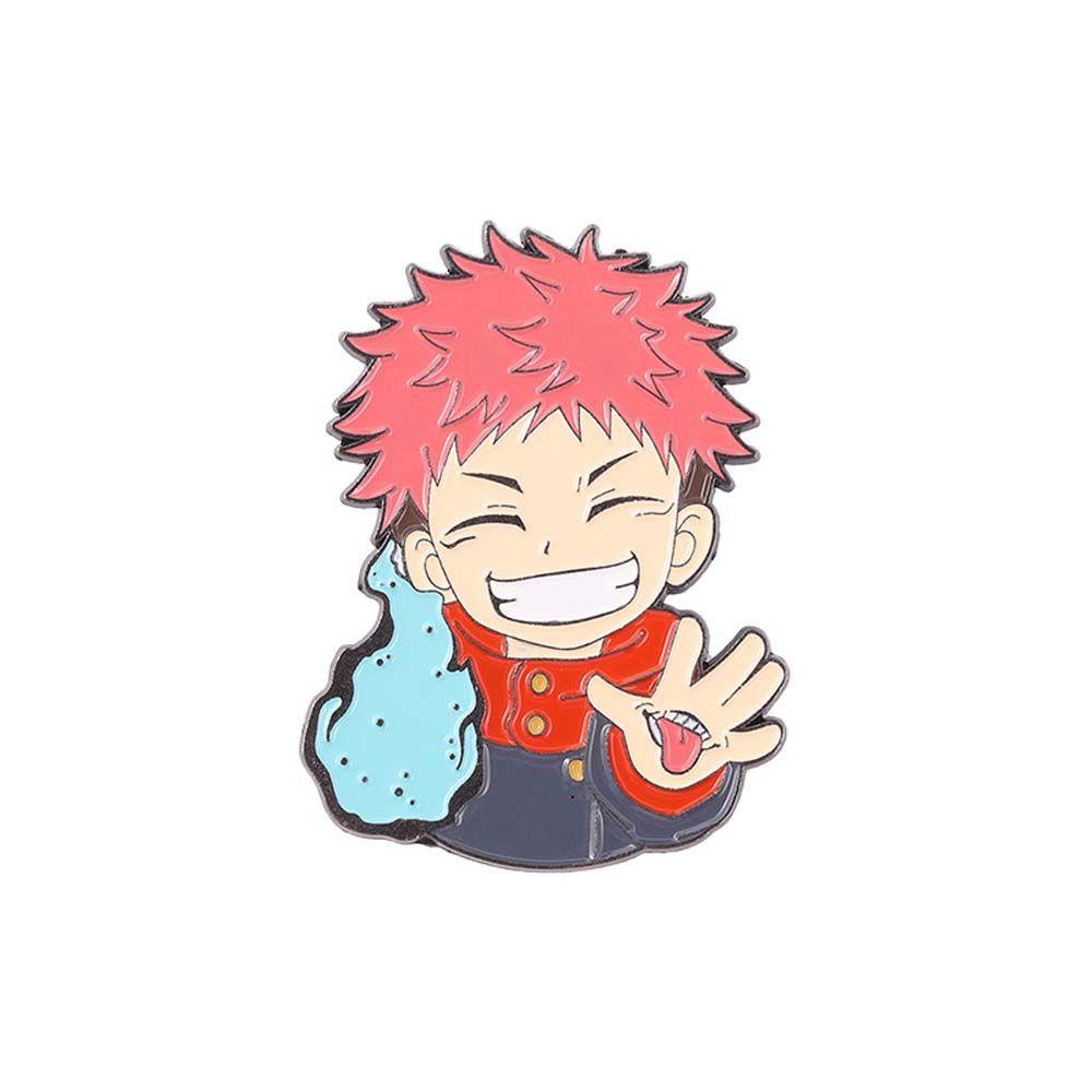 Lanfy Jujutsu Kaisen Bros Karakter Klasik Lucu Conjuration Back to Battle Anime Badge Gojo Satoru Geto Suguru Conjure Back Enamel Pin