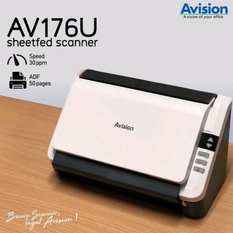 Scanner Avision AV176U A4 F4 ADF SCAN ID CARD DUPLEX