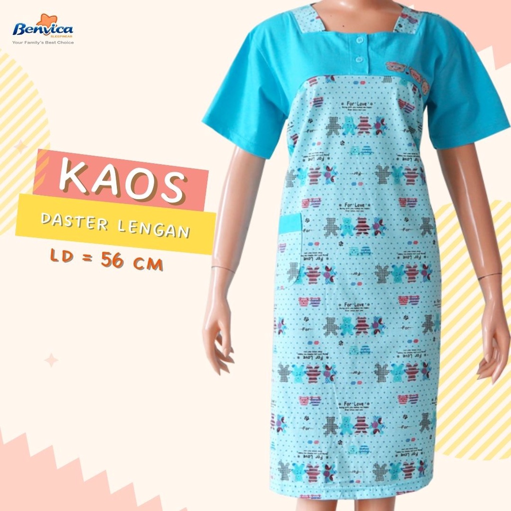 BAJU TIDUR DASTER LENGAN REMAJA DAN DEWASA KAOS ADEM MURAH BANYAK MOTIF AMRO