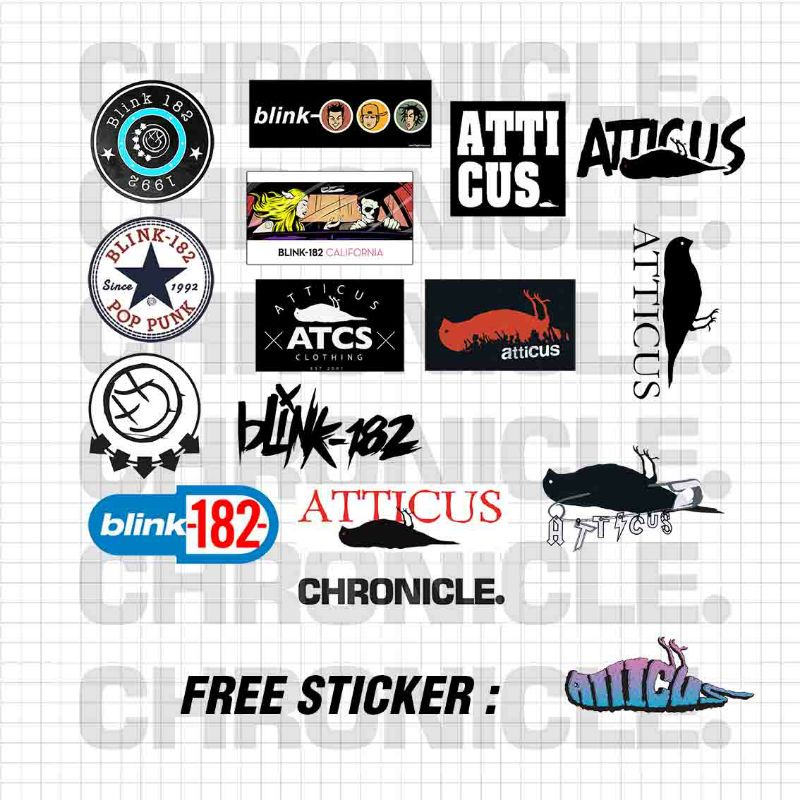 

STICKER VINYL BLINK 182 X ATTICUS