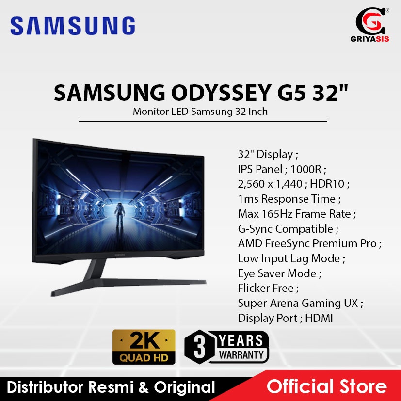 Monitor LED Samsung 32 Inch ODYSSEY G5 32"