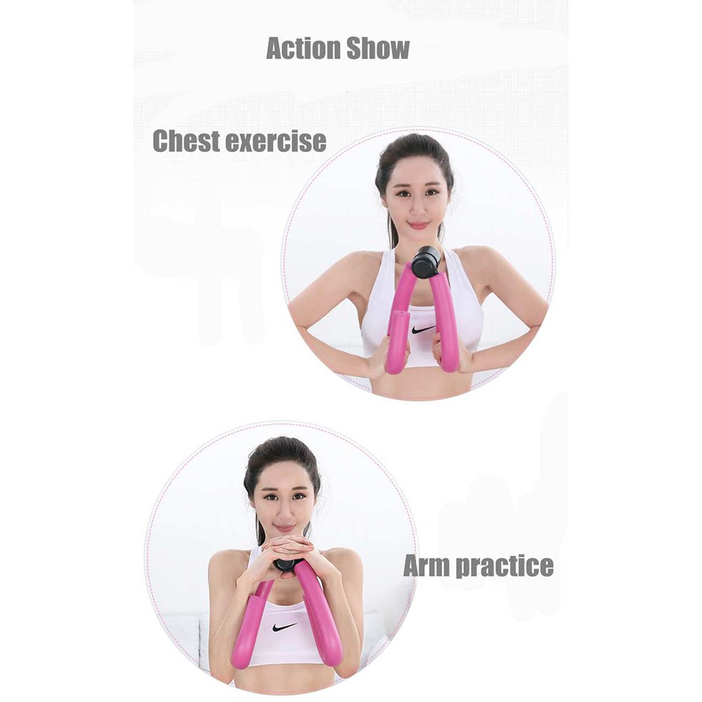 (MAINANKYU) Syeendy Alat Fitness Otot Paha Kaki Tangan Leg Thigh Chest Waist Arm Muscle Trainer - SL342 - Pink