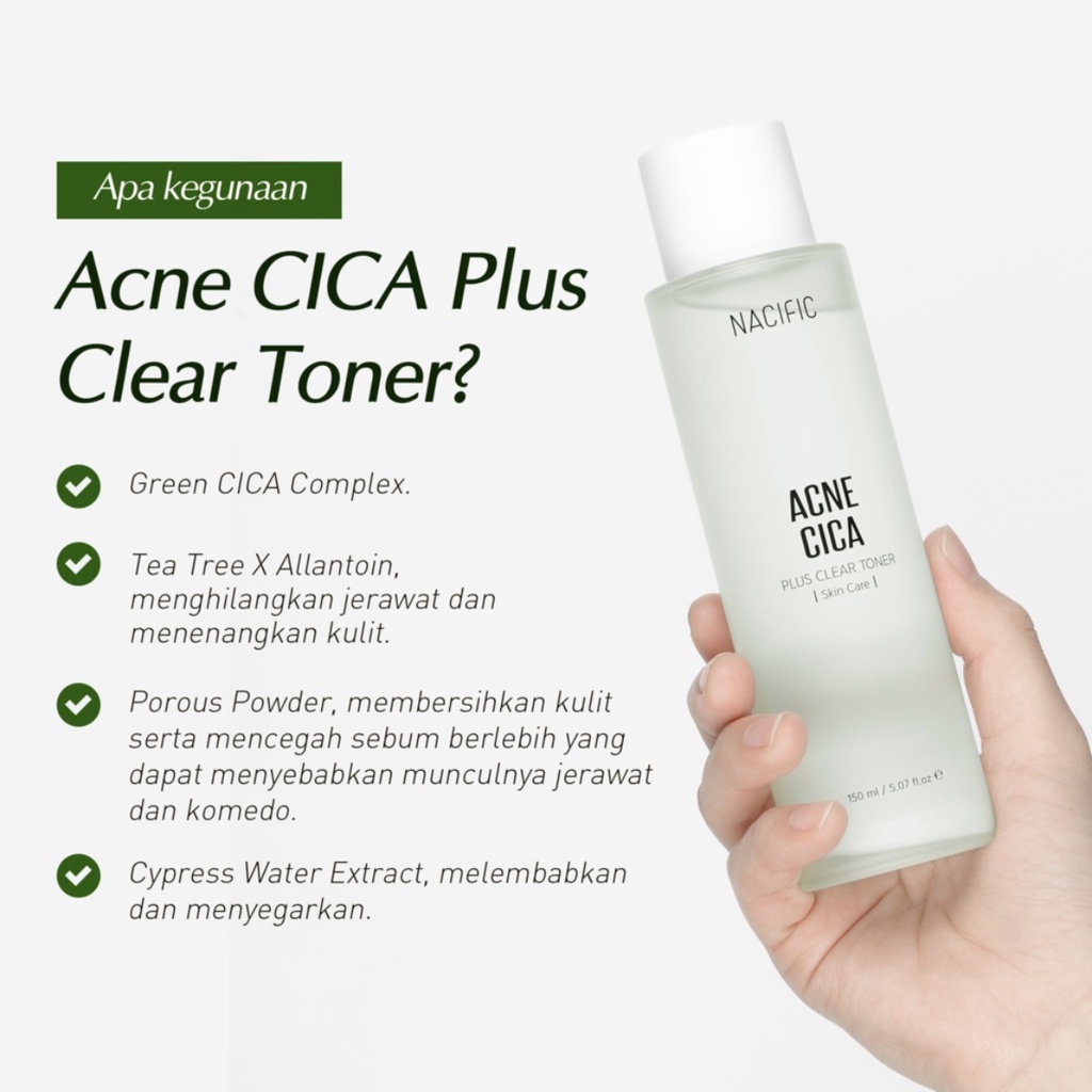 Nacific Acne Cica Plus Clear 2 SET (Serum + Toner)