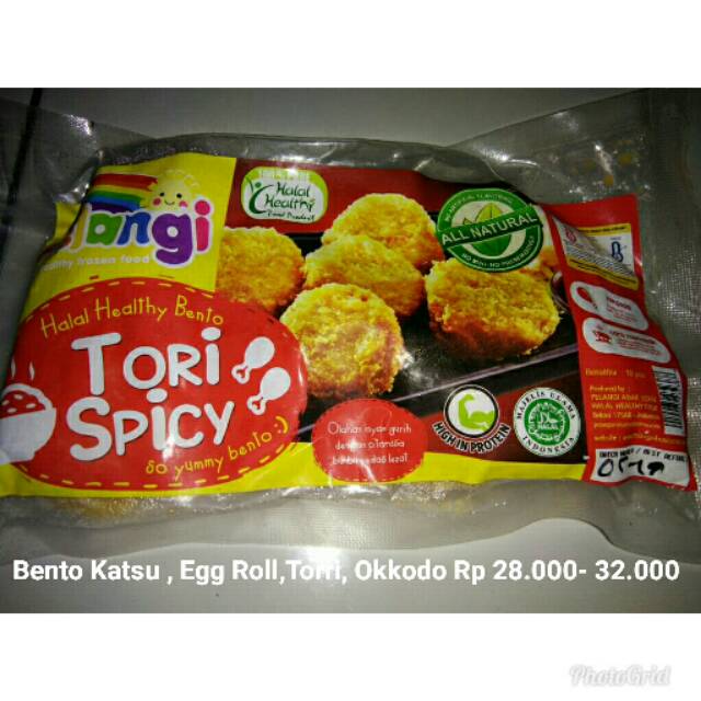 

Bento Katsu- Tori-Okkodo-Shrimp-Egg Roll Pelangi Healthy Food AEs