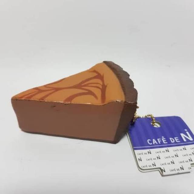 RARE Squishy Cafe De N Mini Slice Cake Chocolate With Original Tag