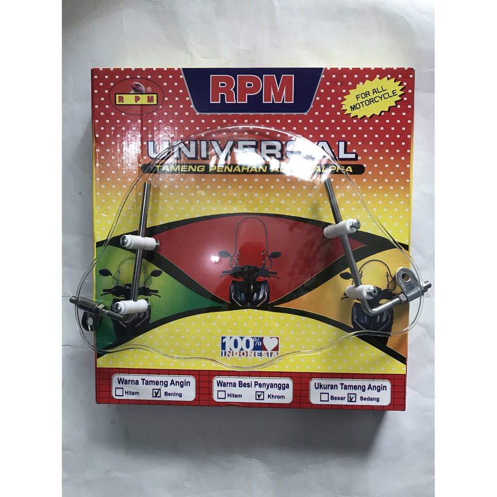Visor windshield alpha kaca tameng depan winsil universal vario beat supra sccopy fino