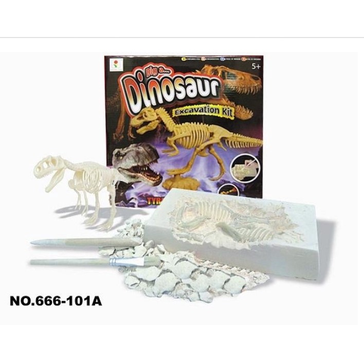 Mainan Edukasi Dinosaurus Fossil | Arkeologi Dino Fosil - Montessori - Dig a Dino Trex