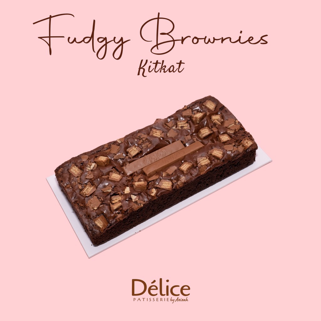 

Fudgy Brownies Kitkat - Delice by Azizah