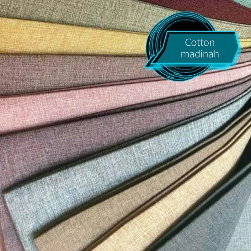 kain bahan katun madinah polos