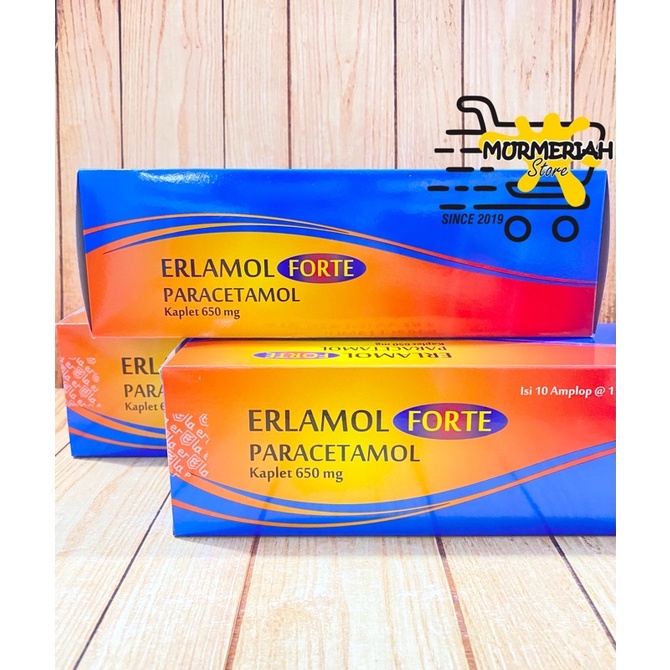ERLAMOL FORTE 650 mg Paracetamol-Obat Demam, Nyeri & Sakit Kepala