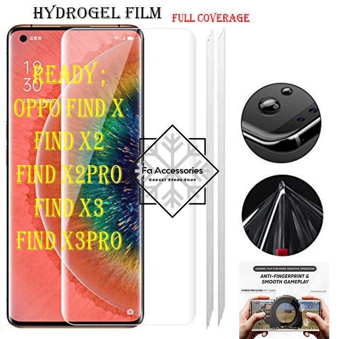 FA ANTI GORES JELLY HYDROGEL oppo FIND N2 FLIP x x2 x2pro x3 x3pro x5 x5pro pro LITE FULL SCREEN PROTECTOR GUARD SHOCK