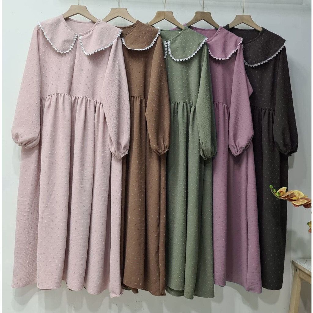 1KG MUAT 4PCS | SAKILA MIDI DRESS URAGIRI HIGH QUALITY PREMIUM HITS OOTD LEBARAN FASHION GROSIR WANITA TERMURAH