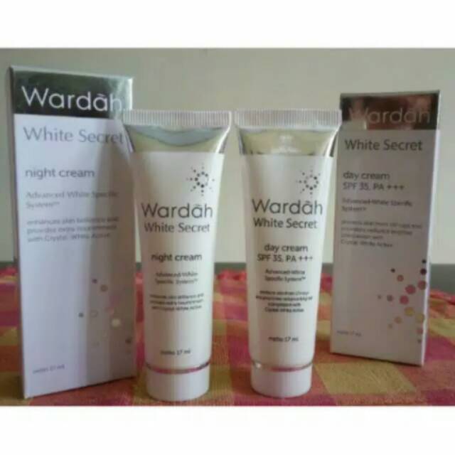 Wardah White Secret Day Cream Night Cream 17ml Indonesia