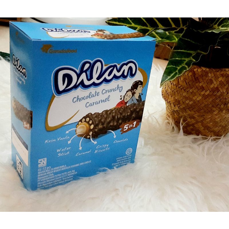 Dilan Chocolate Crunchy Caramel 24gr x 12pcs / Dilan Chocolate Bar 18gr x 12pcs