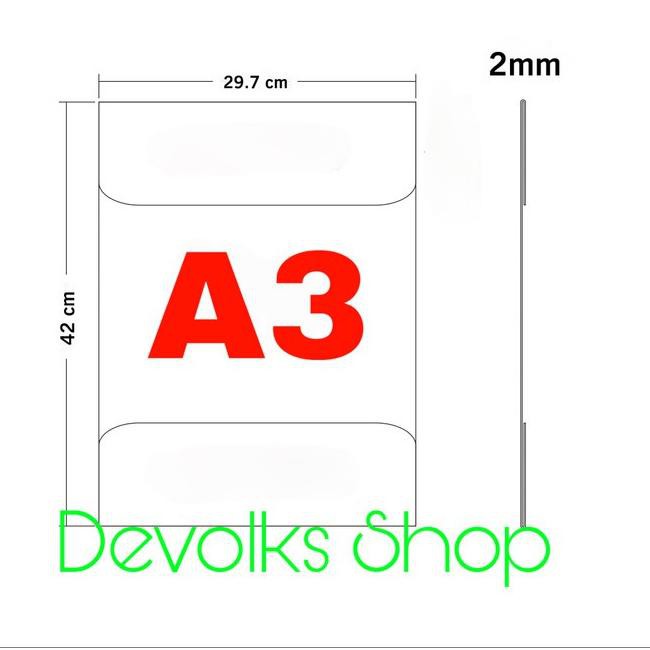 

LHT TEMPAT BROSUR AKRILIK / AKRILIK TEMPEL / SIGN HOLDER AKRILIK A3 CO31M