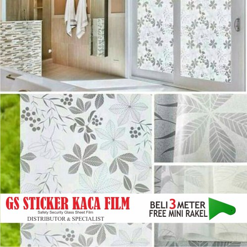 

STICKER/STIKER KACA MOTIF DAUN PUTIH 90CM