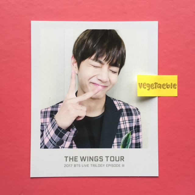 BTS V Wings Tour Ticket Album Photo