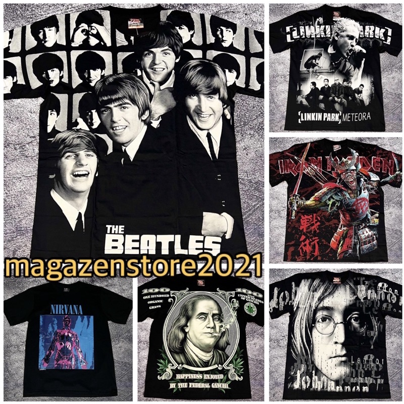 KAOS BAND BOOTLEG THAILAND VINTAGE TEE OVERSIZE PREMIUM TSHIRT PRIA WANITA