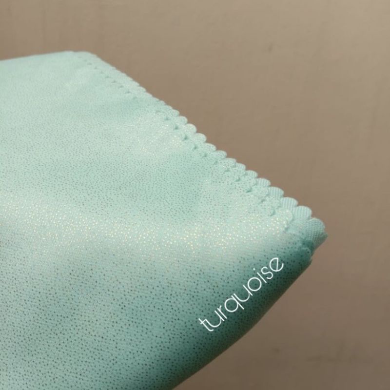 SHINAR GLAMOUR Gliter Hijab 115x115cm / Kerudung / Jilbab Segi Empat Premium-SHINAR-TURQUOISE