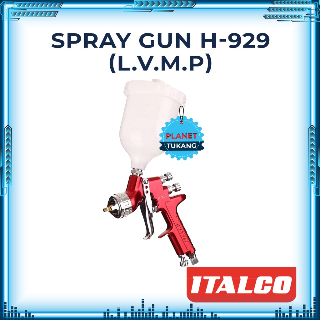 Spray Gun ITALCO H929 LVMP 1.3mm Premium Automotive ORI